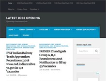 Tablet Screenshot of latestjobsopening.com